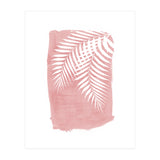 Palm Leaves On Pink (Print Only) thumbnail
