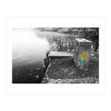 Frozen Ground Yellow Flower Street Art (Print Only) thumbnail