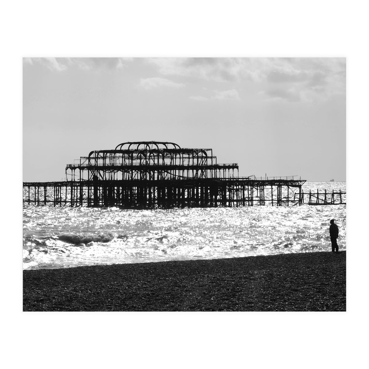 Brighton Old Pier Beach Structure (Print Only)