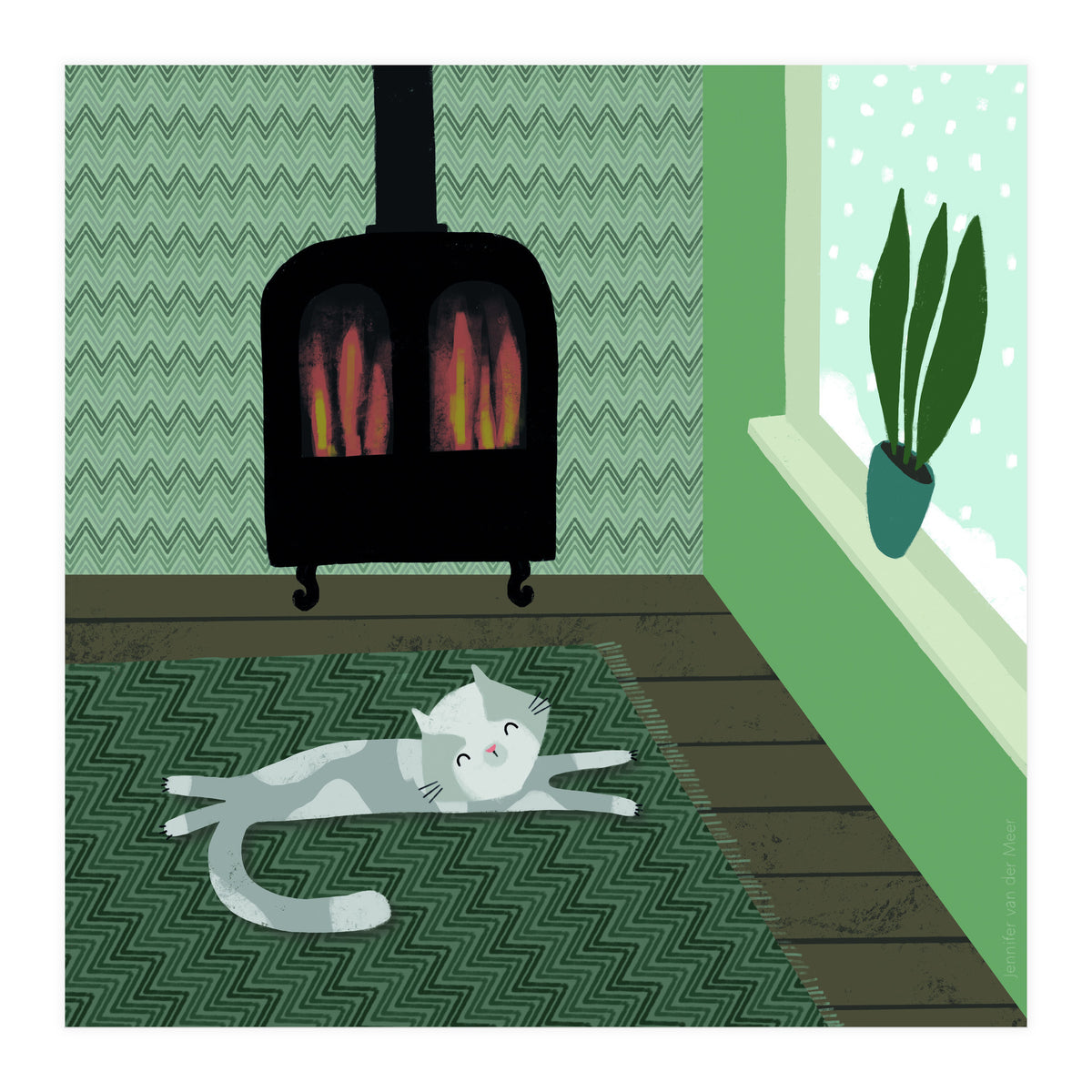 Cat 9: Warm and Cozy (Print Only)