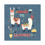 Llama With Cactus Como Te Llamas Spanish Saying 1 (Print Only) thumbnail