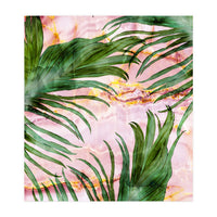 Palm leaf on marble 01 (Print Only)