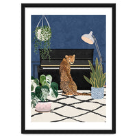 Cheetah playing the piano
