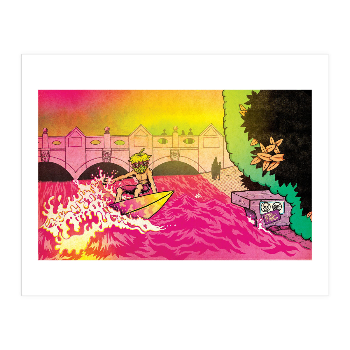 River Surfing is Not a Crime! - Hammerton Brewery - Korrekt Hefeweizen 5.1% ABV (Print Only)