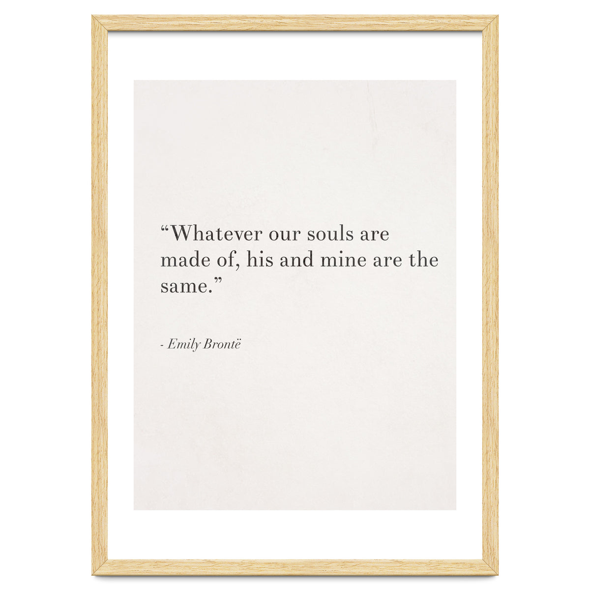 Whatever Our Souls Are Made Of By Bronte, White