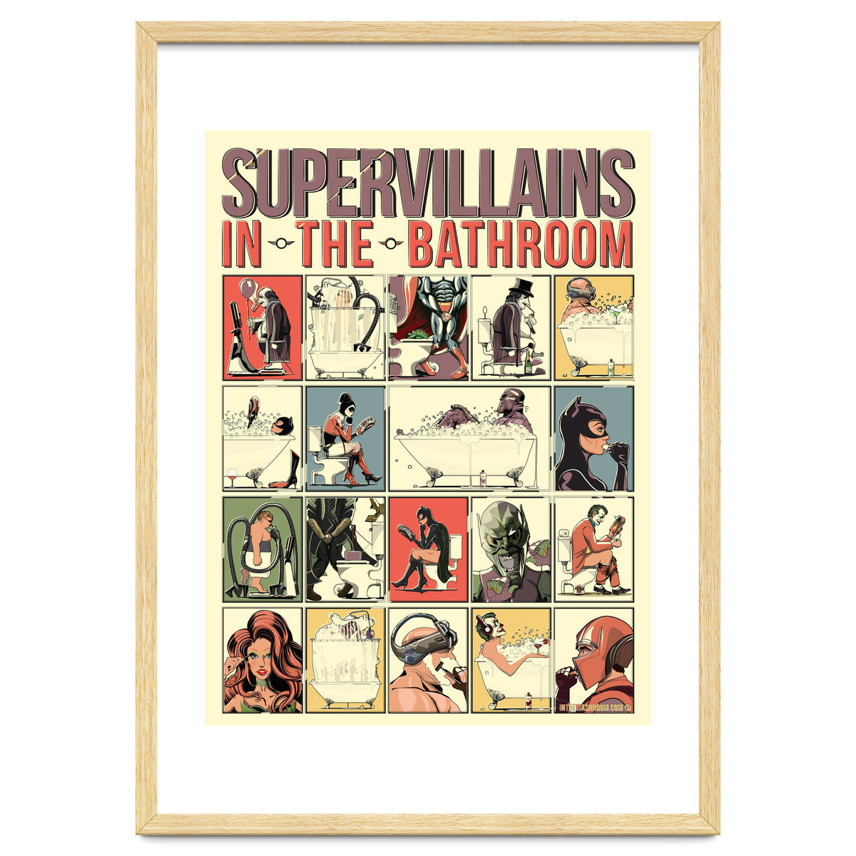 Supervillains in the Bathroom, funny Bathroom Humour