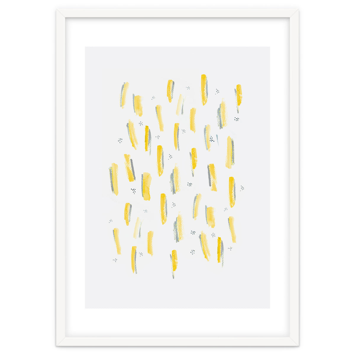 Brush Strokes Mustard