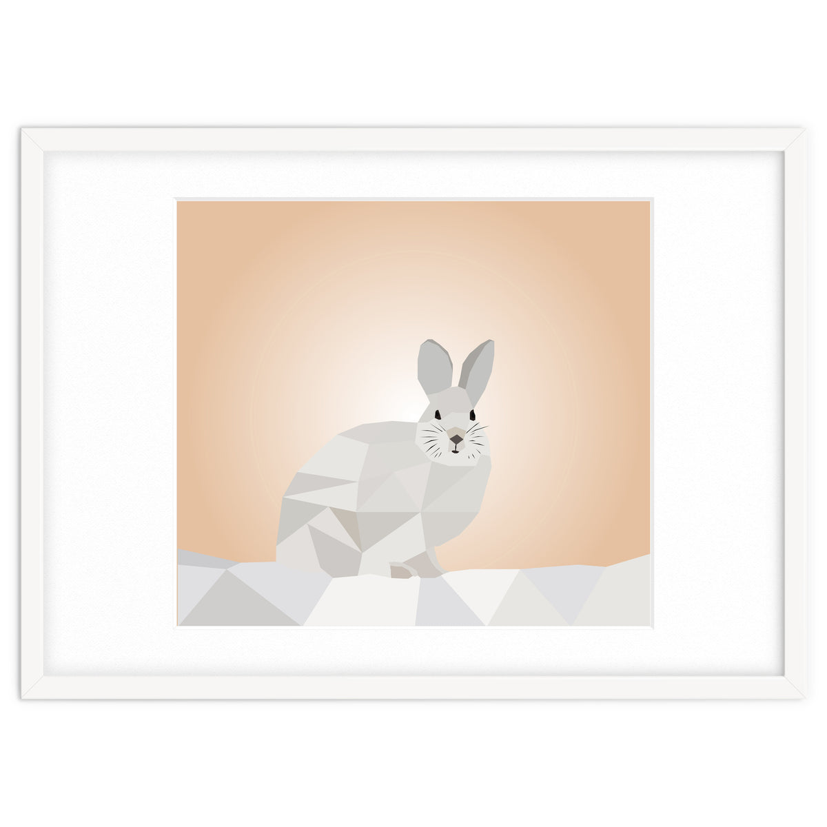 Rabbit Low Poly Art