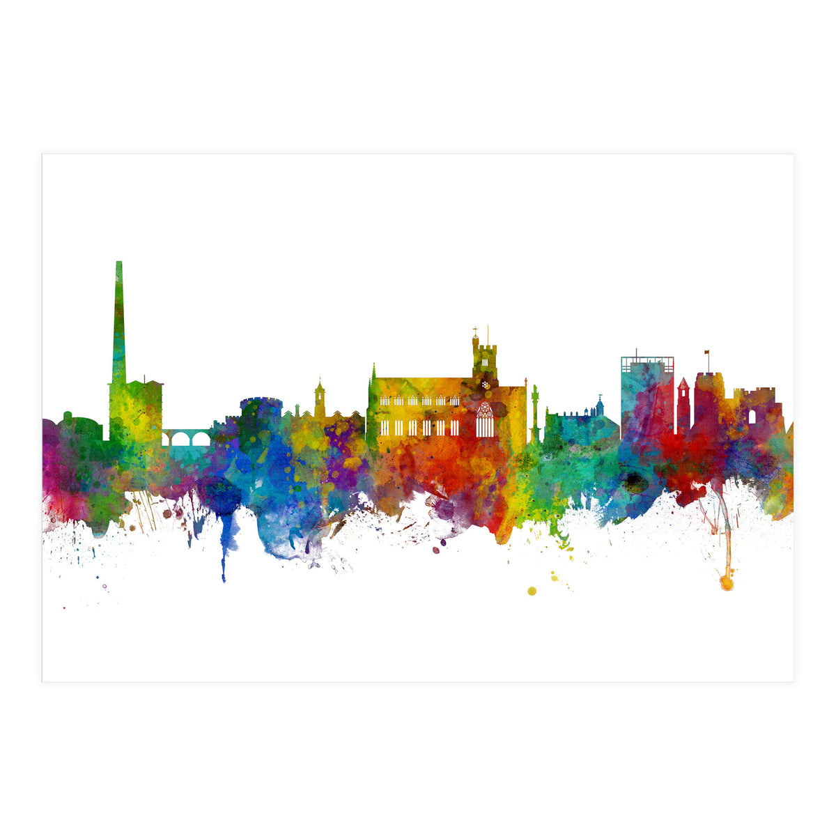 Carlisle England Skyline (Print Only)