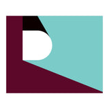 Geometric Shapes No. 82 - purple & teal (Print Only) thumbnail