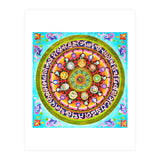 Chakra Mandala, Ayurveda Yoga Aum, Eclectic Colorful Bohemian Sun Sign Moon Sign Zodiac Astrology (Print Only) thumbnail