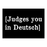 Judges You In Deutsch (Print Only) thumbnail