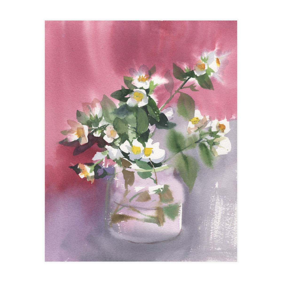 Flowers watercolor painting (Print Only)