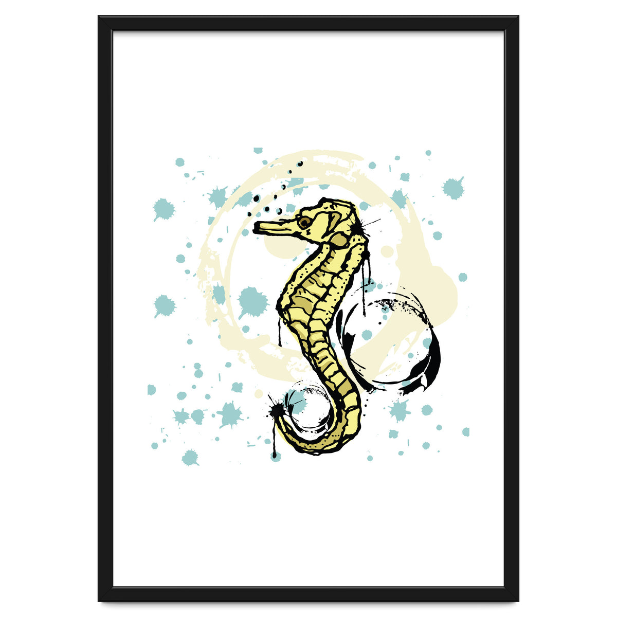 Sea Horse Scribble sketch