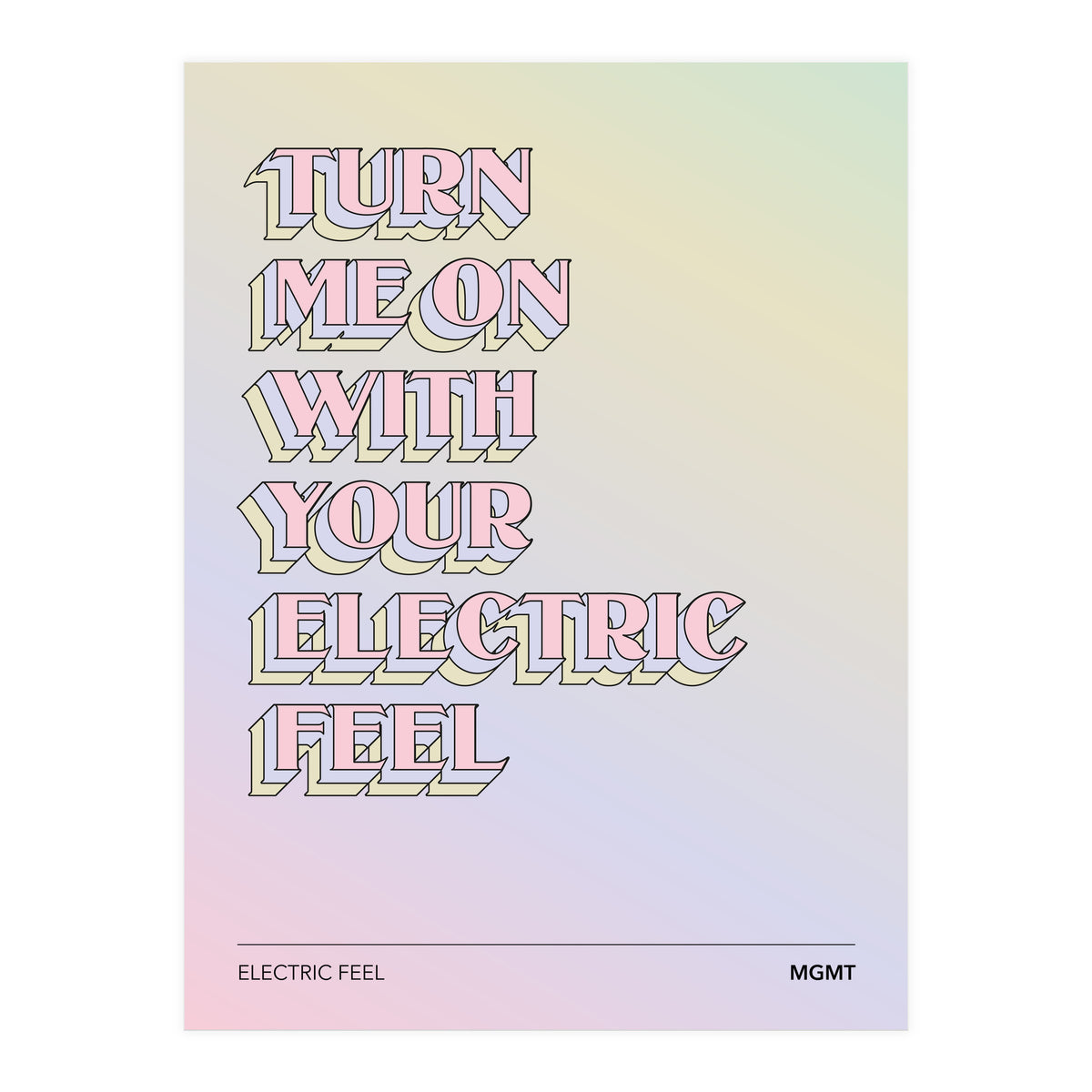 Mgmt - Electric Feel (Print Only)