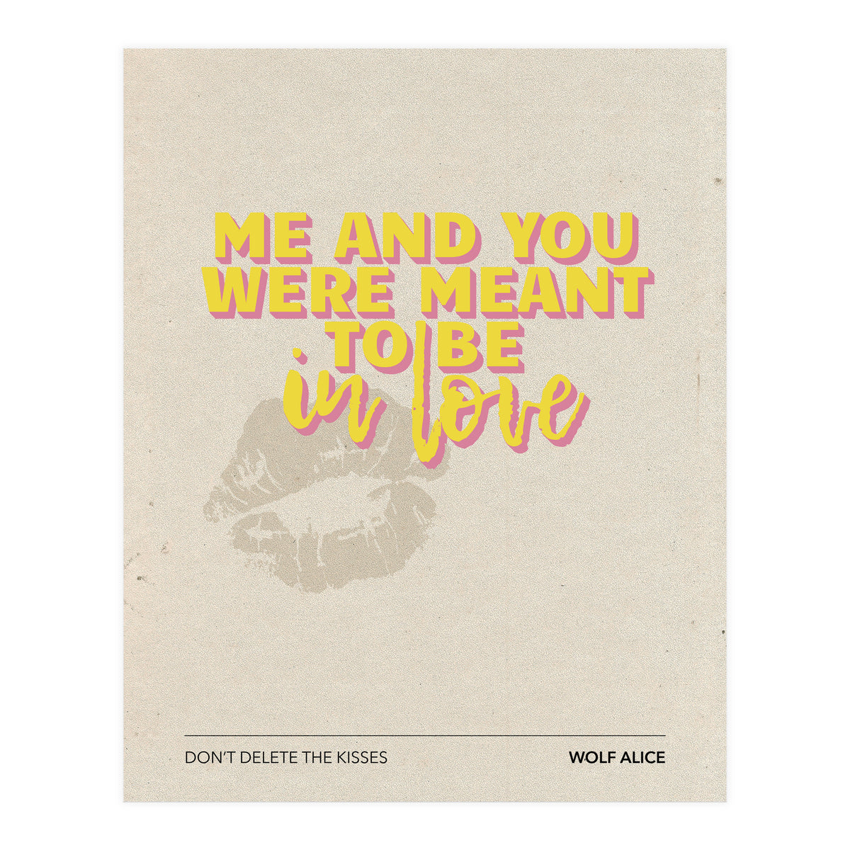 Wolf Alice - Don't Delete The Kisses (Print Only)