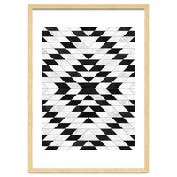 Urban Tribal Pattern No.15 - Aztec - White Concrete