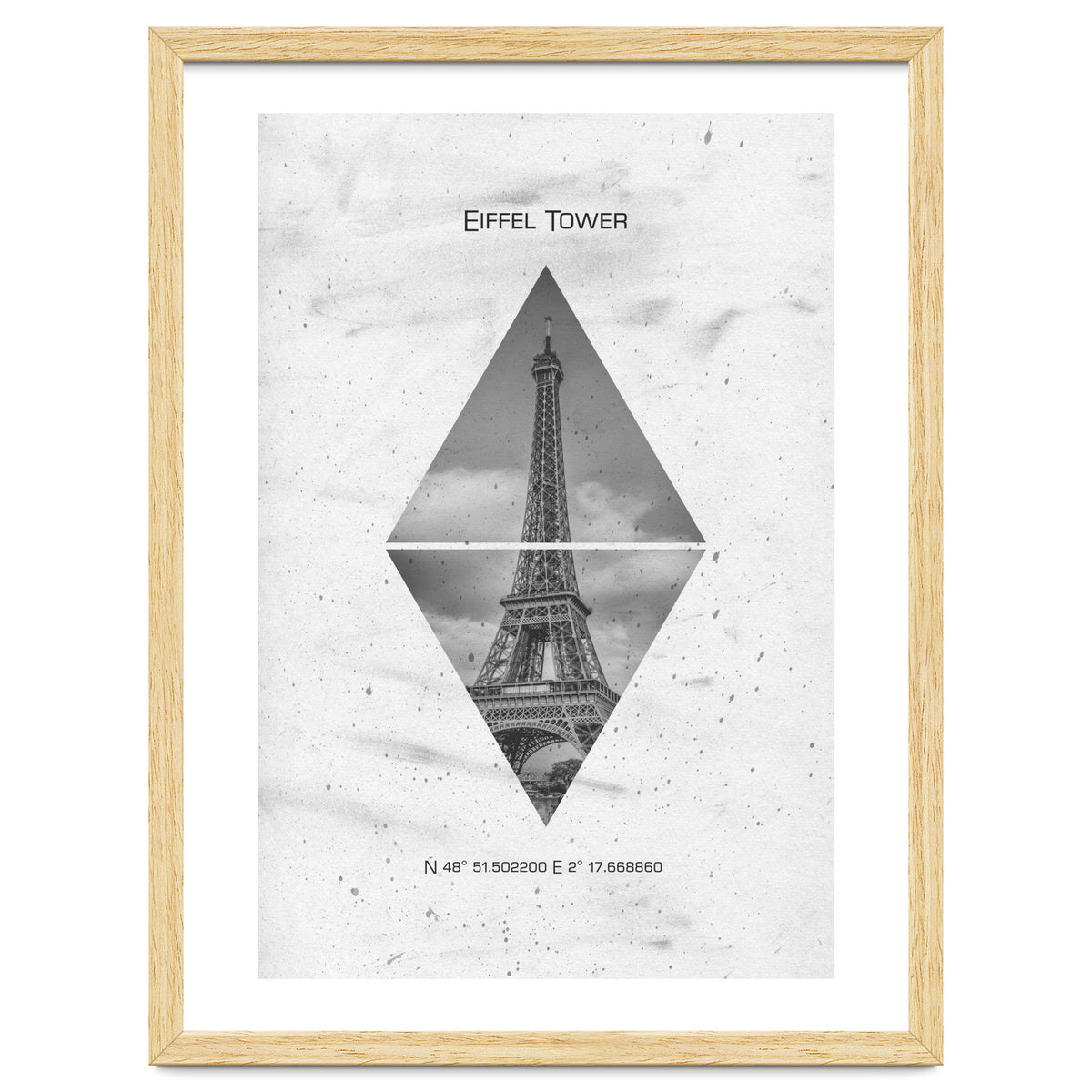 Coordinates PARIS Eiffel Tower