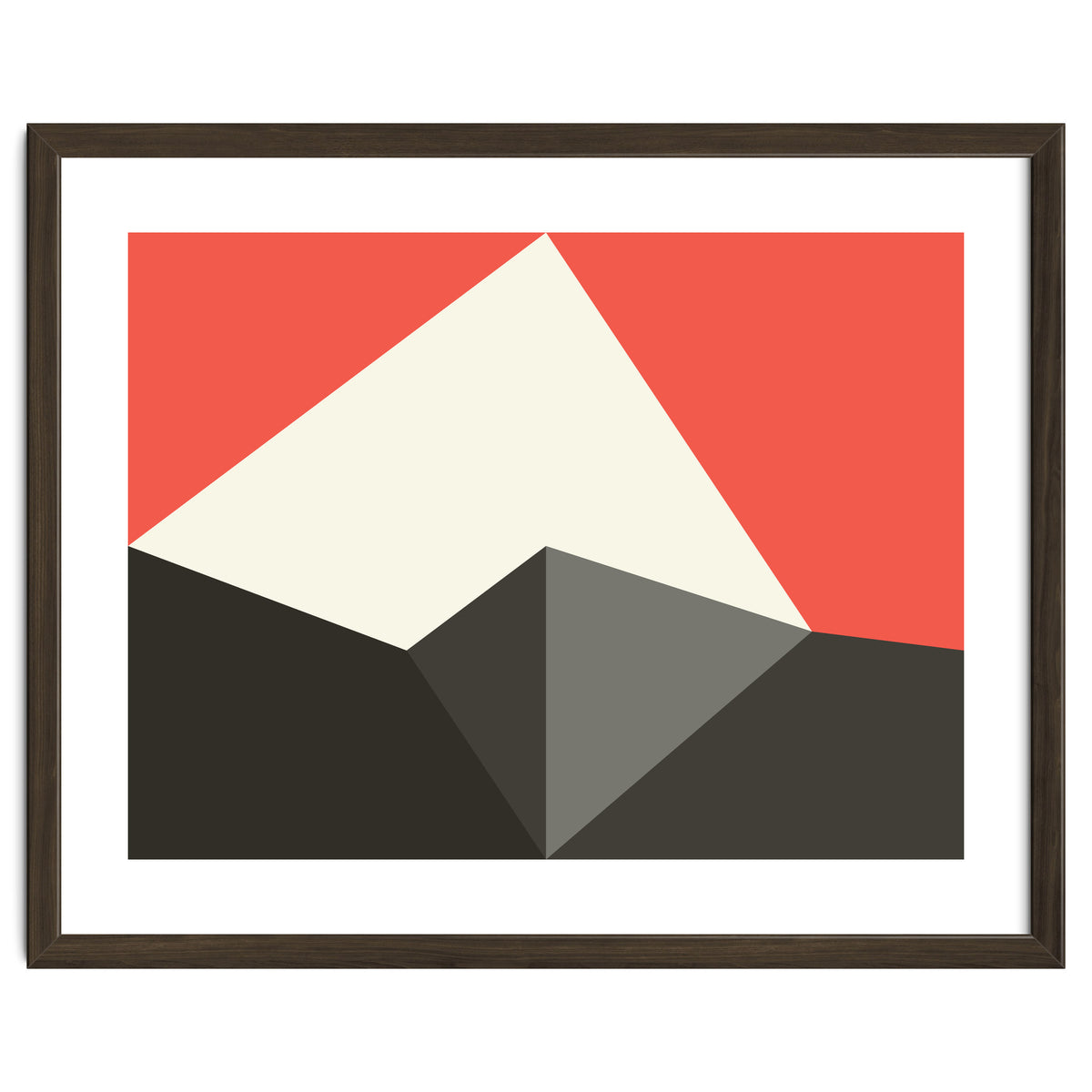 Geometric Shapes No. 77 - pink & grey