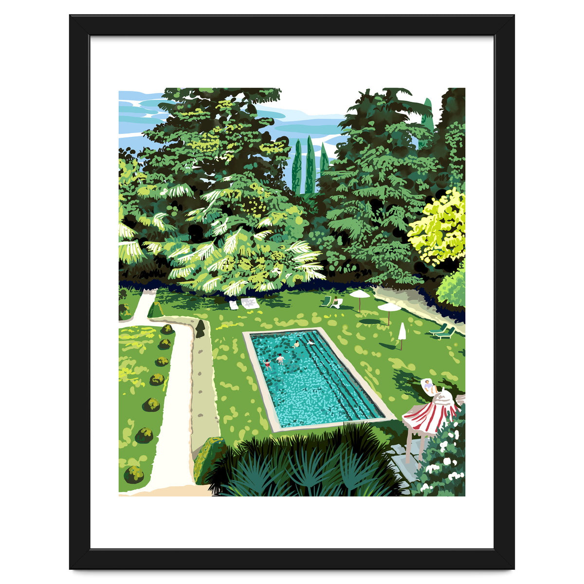 Life's Better Poolside | Vacation Travel Holiday Resort Swim | Architecture Summer Landscape