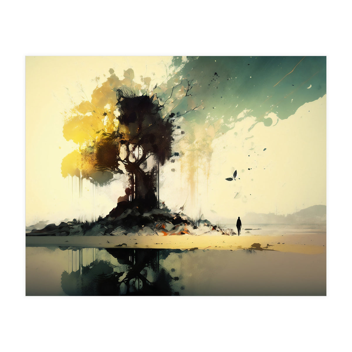 Tree Abstract Painting (Print Only)