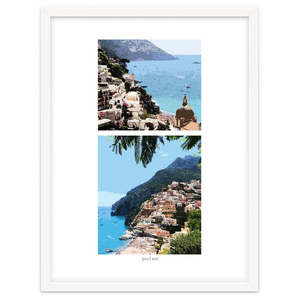 Positano in Paints