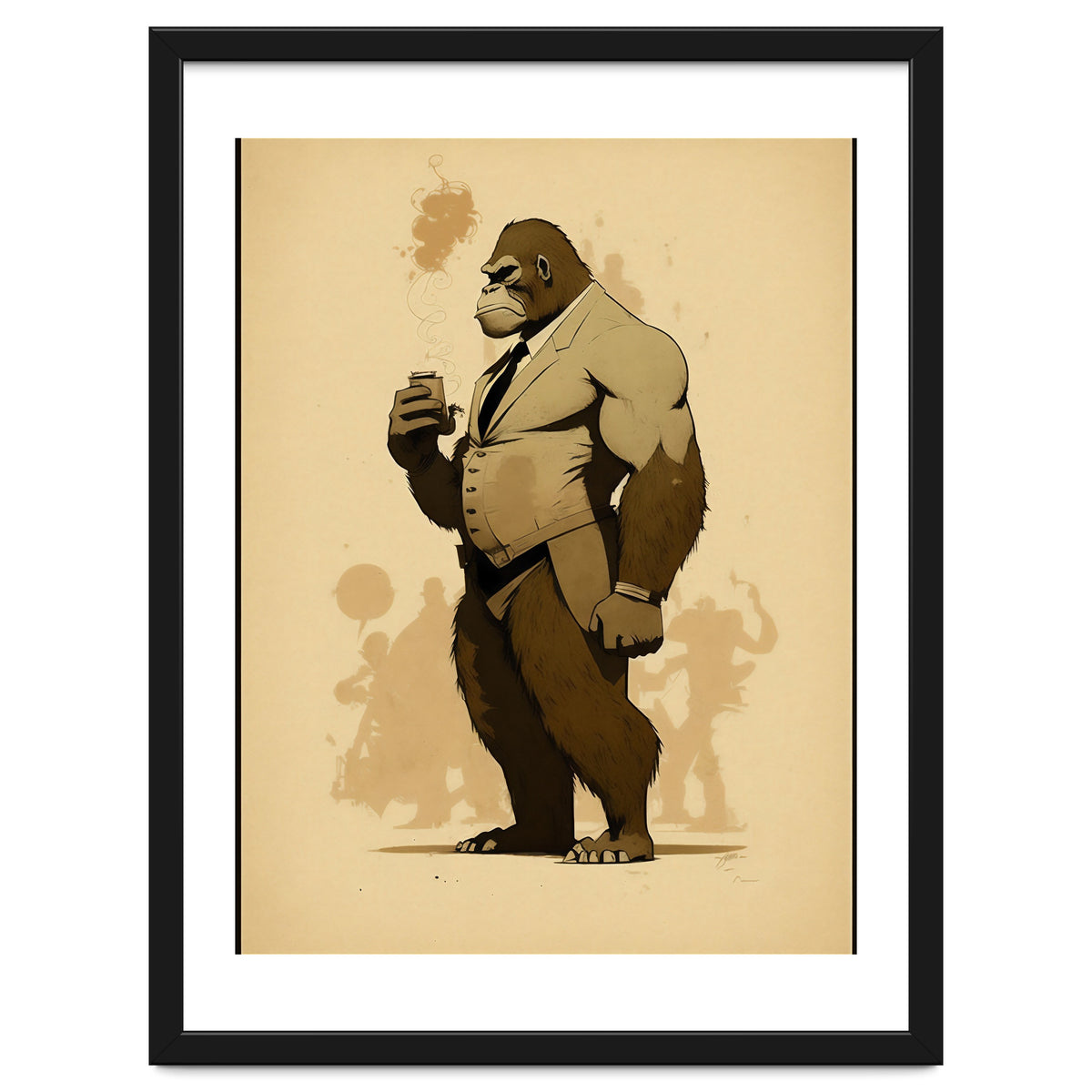 Gorilla Comic Fashion Sketch