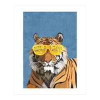 Hip Hop Tiger Yellow and Blue (Print Only)
