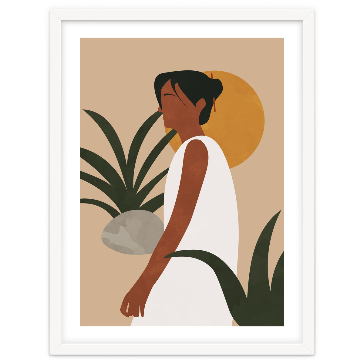 Botanical Woman - Abstract Boho