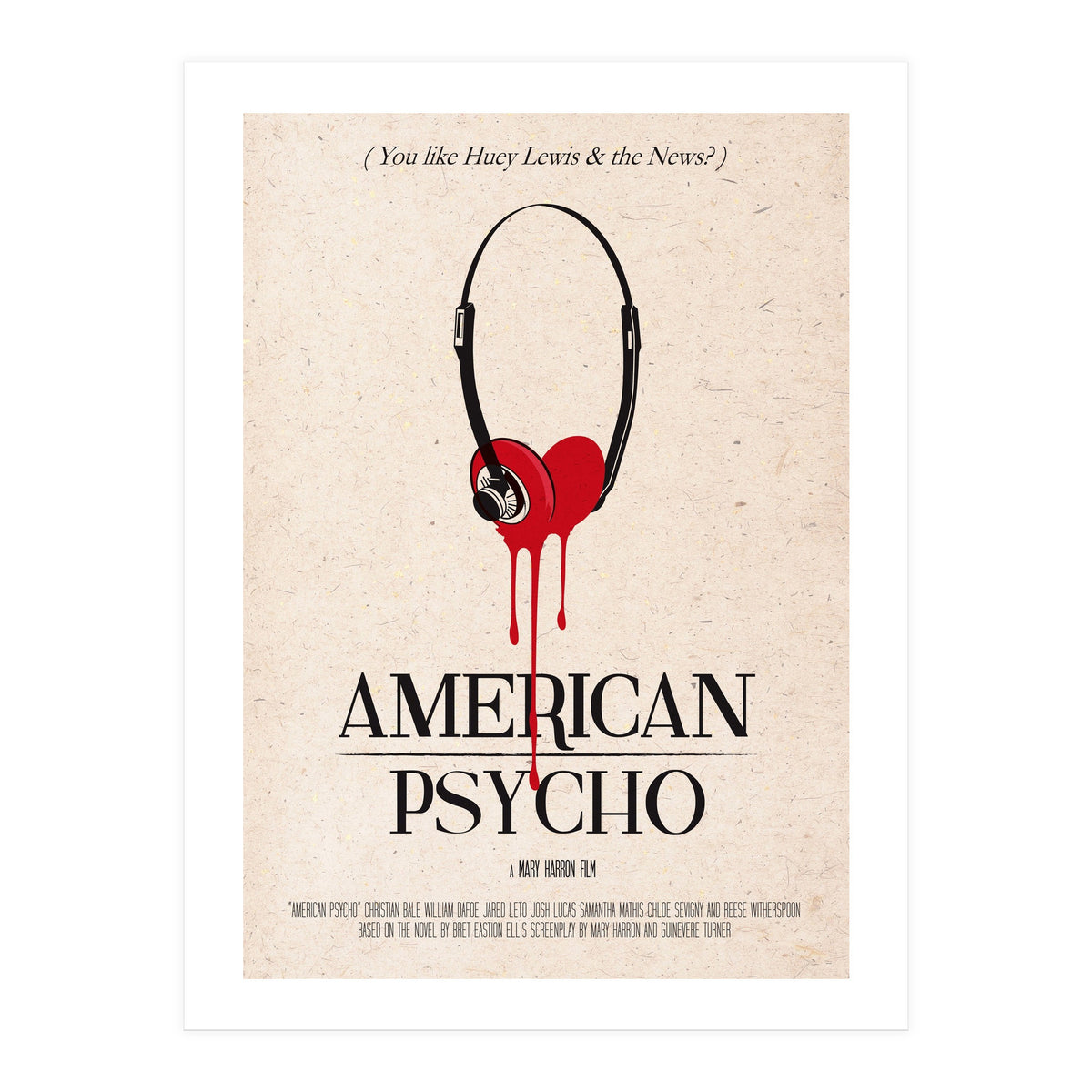 American Psycho movie poster (Print Only)