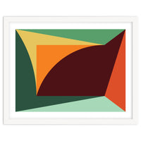 Geometric Shapes No. 18 - orange, green & purple