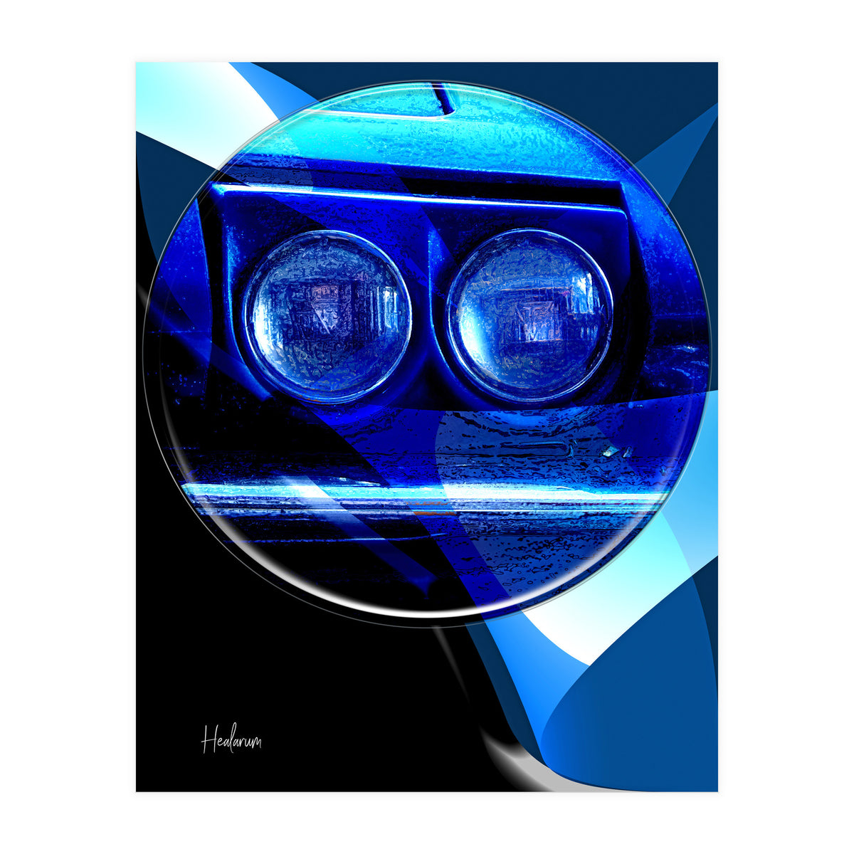 Emoji & Cars blue (Print Only)