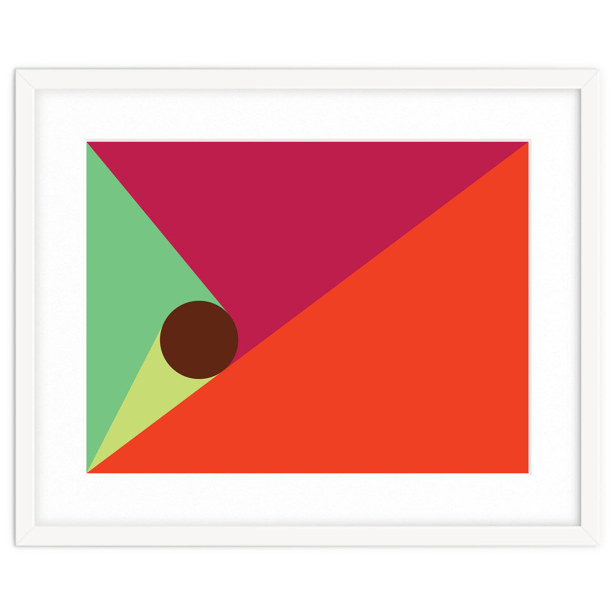 Geometric Shapes No. 25 - orange, mint & purple