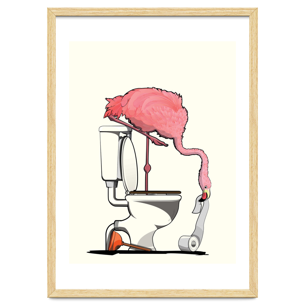 Flamingo on the Toilet, Funny Bathroom Humour