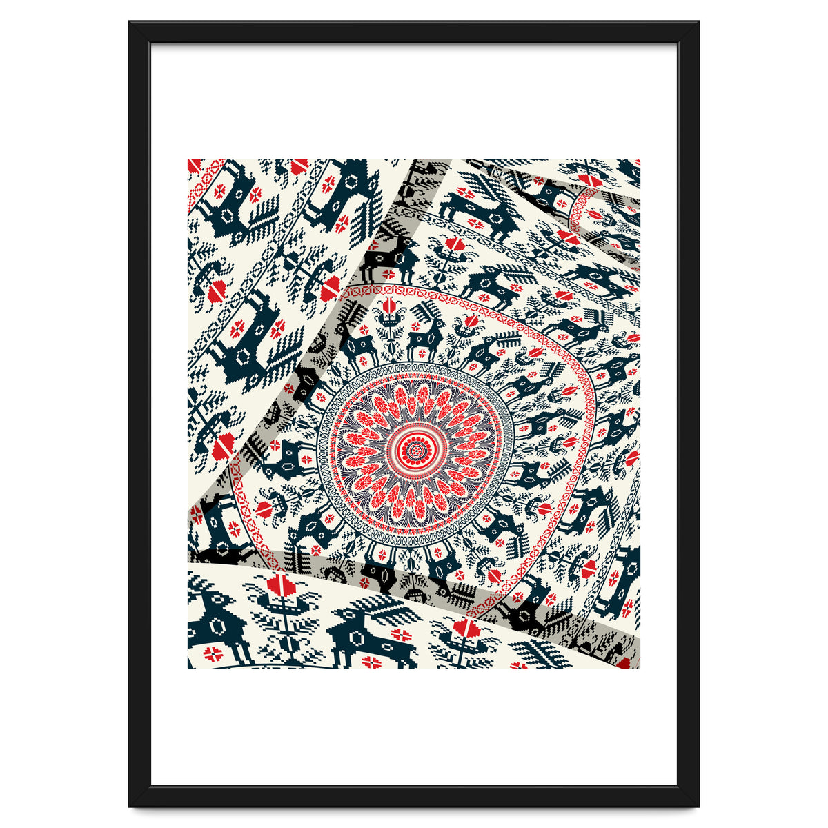 Romanian embroidery background 2