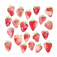 Strawberries Watercolor (Print Only)