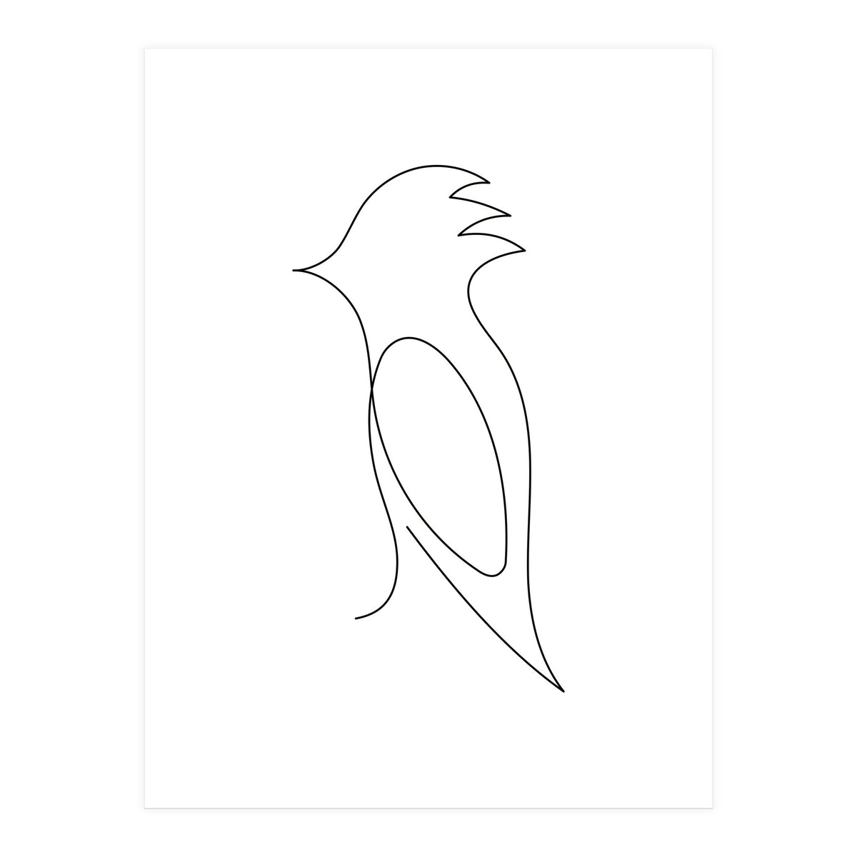One Line Art Bird (Print Only)