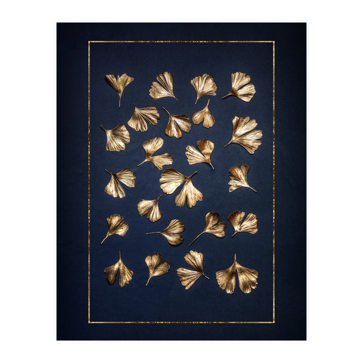 Golden Gingko Leafes (Print Only)