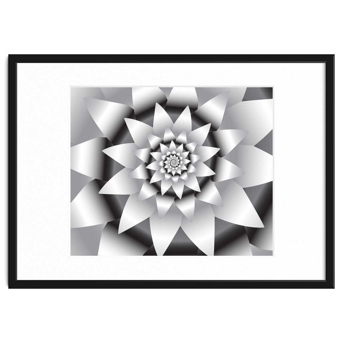 Abstract Modern Flower Design Art