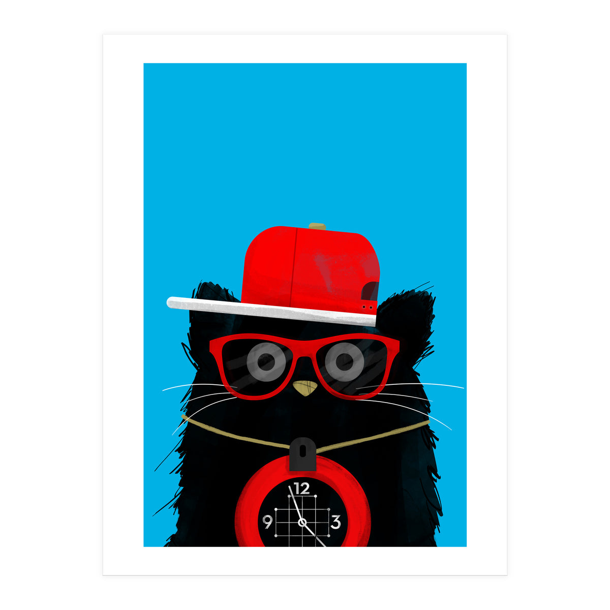 Doozal Cat Flavor Flav (Print Only)