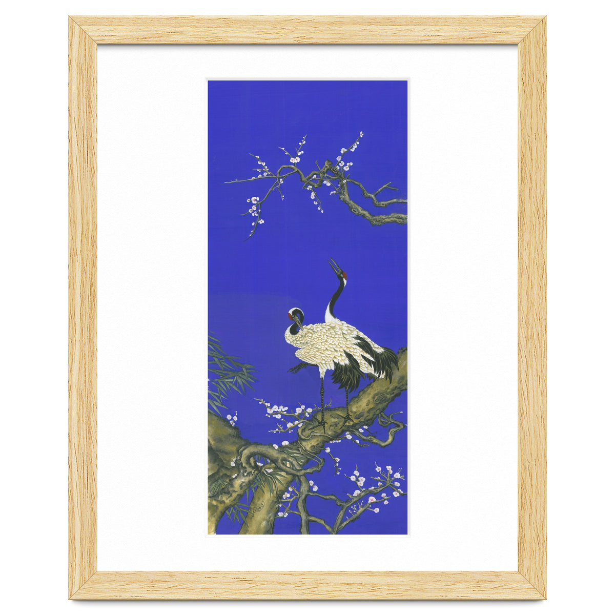 Cranes & Peach Blossom