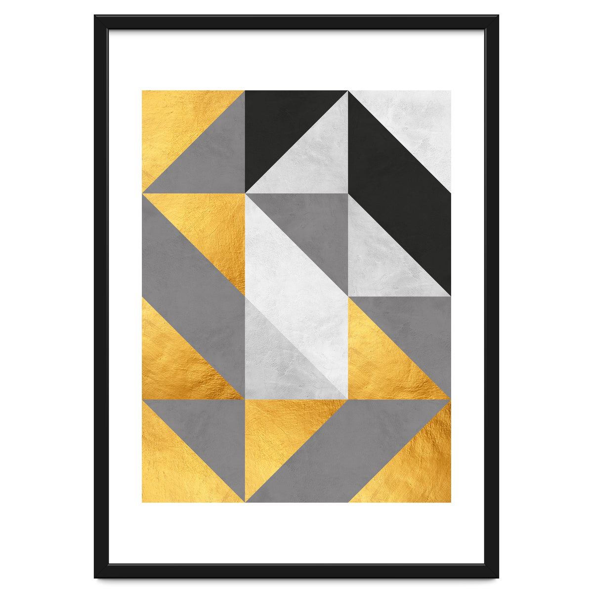 Gray and Gold Composition IV