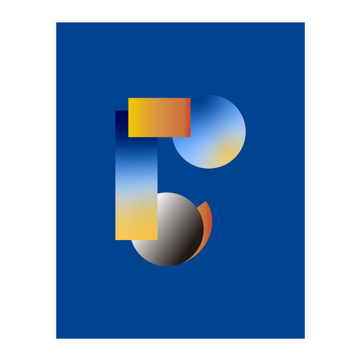 Human face | abstract modern (Print Only)