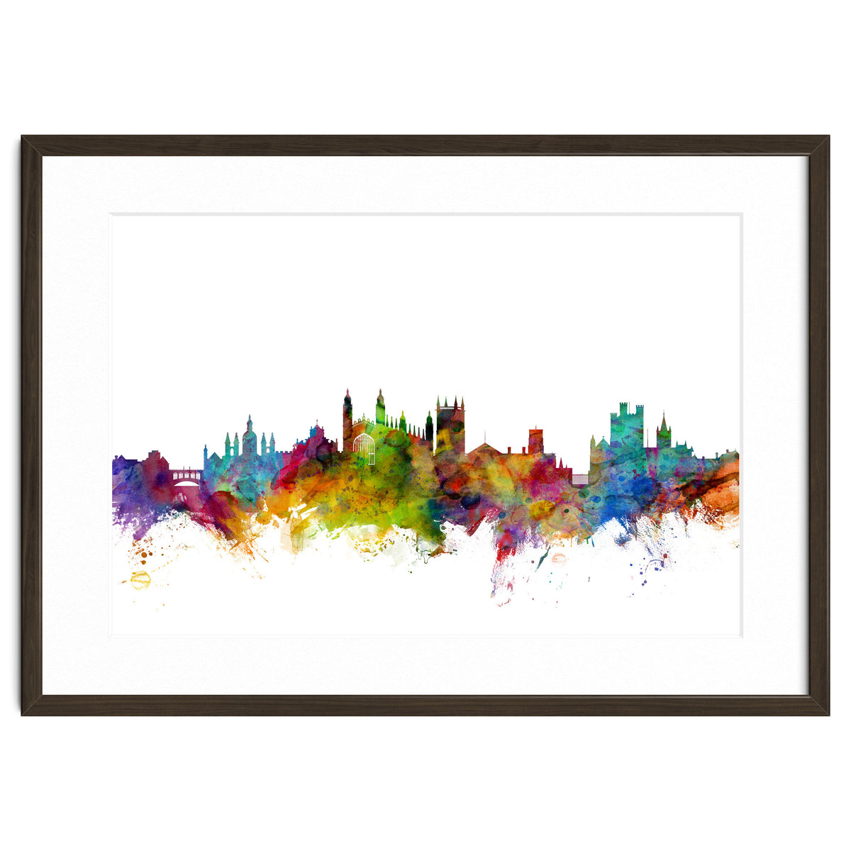 Cambridge England Skyline