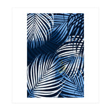 Palm Leaves Blue  (Print Only) thumbnail