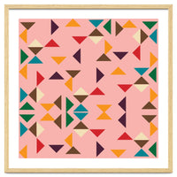 Kilim Pink Triangle Pattern