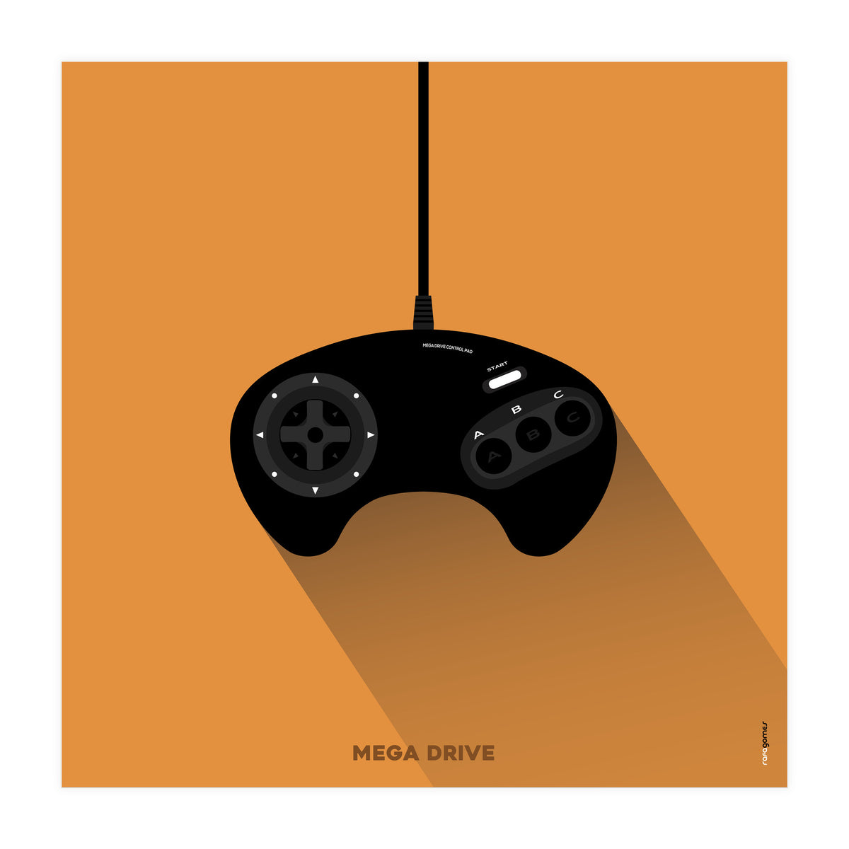 Joystick Videogames Mega Drive (Print Only)