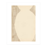 Creame tone vase silhouette (Print Only) thumbnail