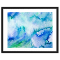 Watercolor turquoise tie-dye