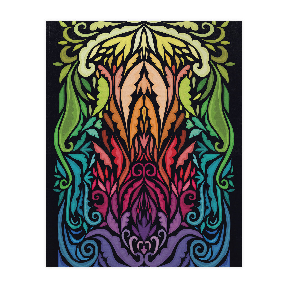 Art Noveau Rainbow (Print Only)